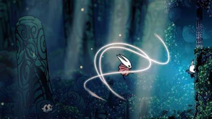 hornet jumping in hollow knight silksong