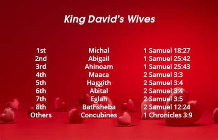 How Many Wives Did David Have? Bible Wings