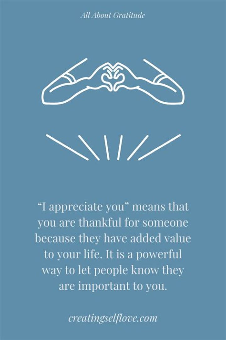I Appreciate You Meaning. (Other Ways To Say This)