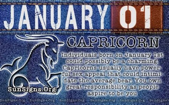 January 1 Zodiac Horoscope Birthday Personality