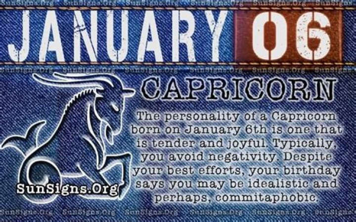 January 6 Zodiac Horoscope Birthday Personality