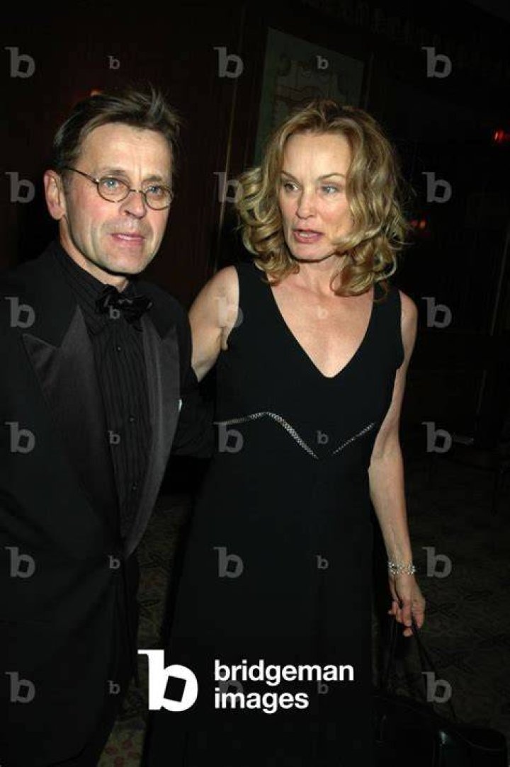 Jessica Lange and ex Mikhail Baryshnikov bundle up against the frost