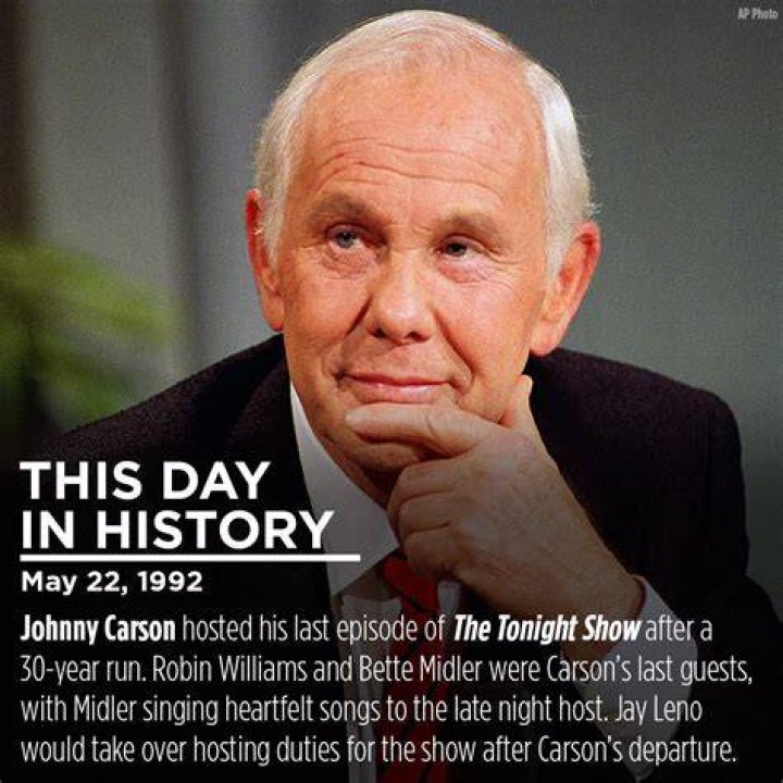 Johnny carson hosted his last episode of the tonight show on this day