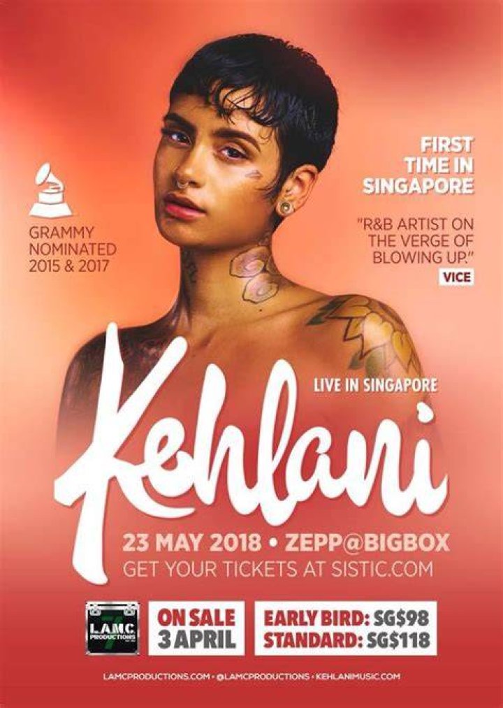 Kehlani will perform in Singapore this February Afrik Best Radio