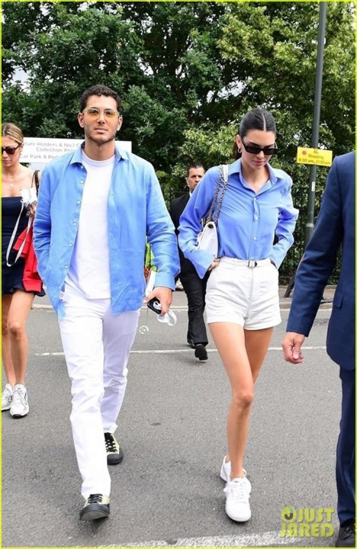 Kendall Jenner & Fai Khadra Wear Matching Outfits To Wimbledon Final