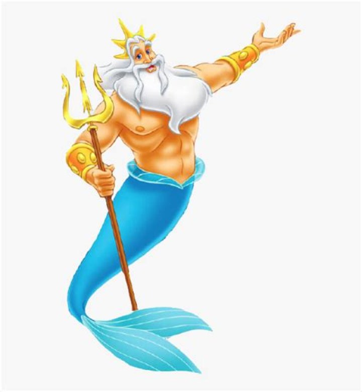 King Triton The Little Mermaid Poster, Little Mermaid Characters