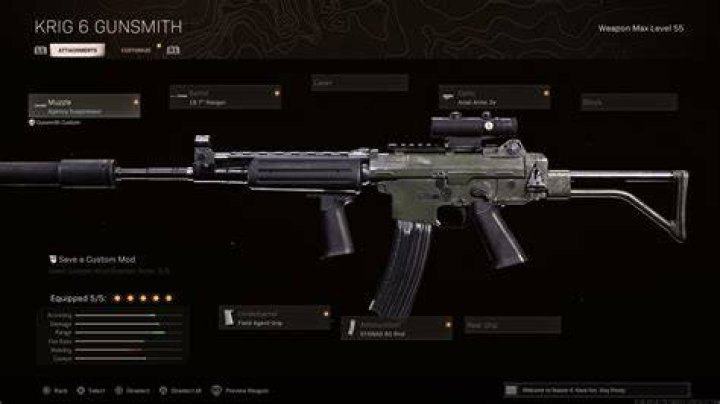Krig 6 Warzone loadout season 3