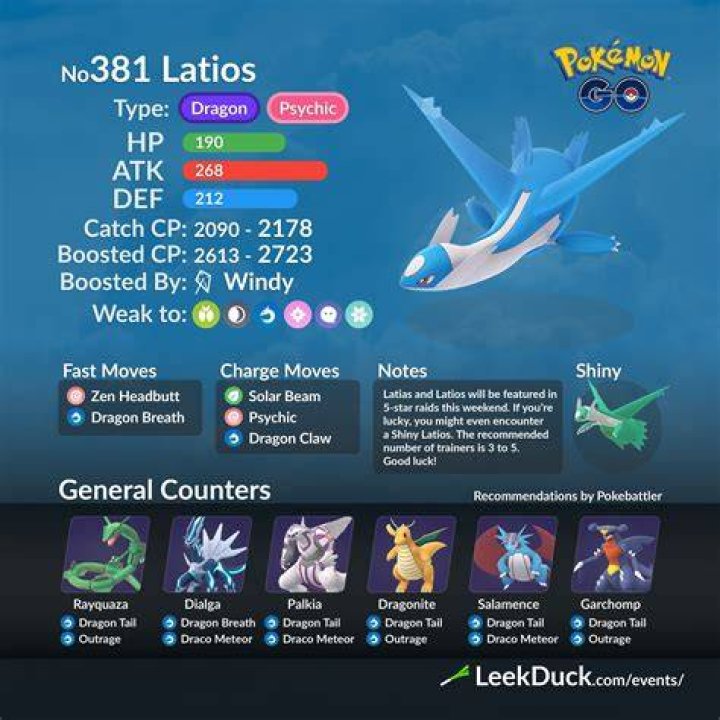 Latios Pokemon Go