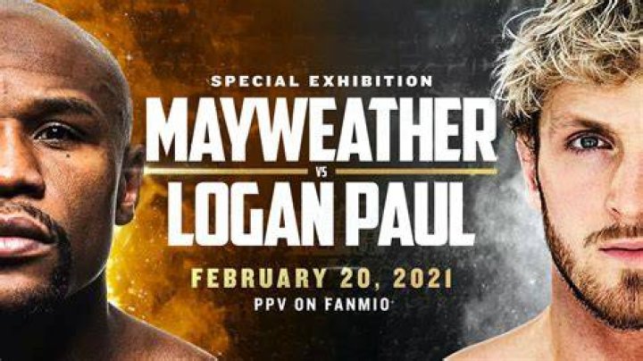 Logan Paul vs Mayweather poster
