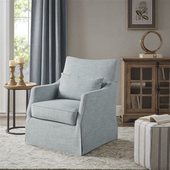 London Skirted Swivel Chair in 2021 Living room chairs, Furniture