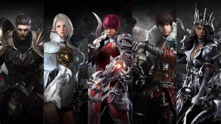 lost ark characters fighting a boss in icy area