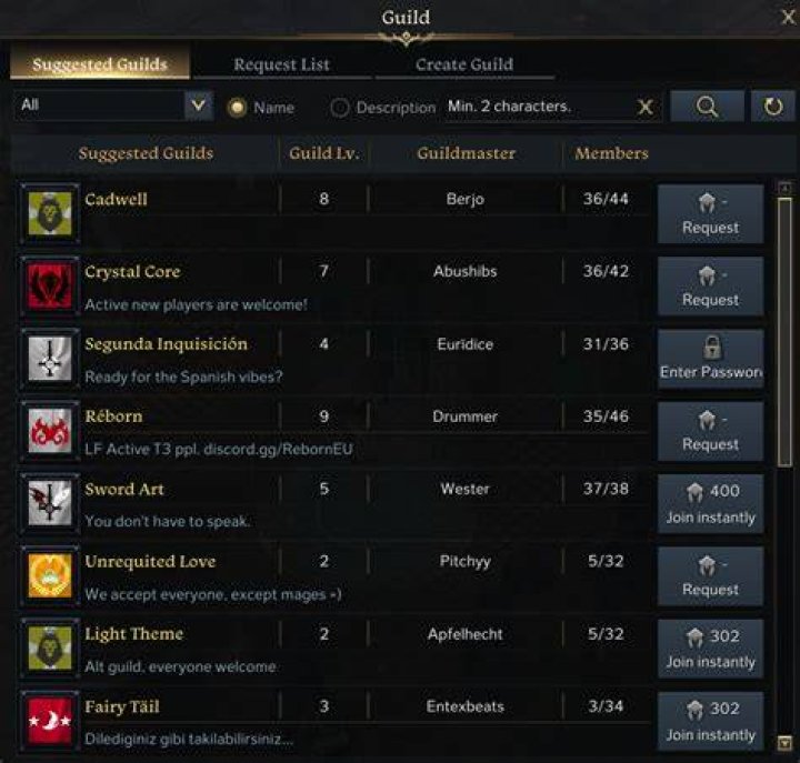 Lost Ark Guild group