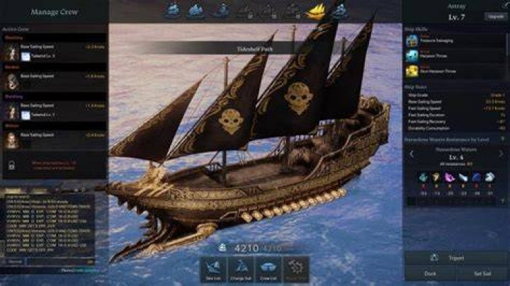 lost ark ships sailing towards island