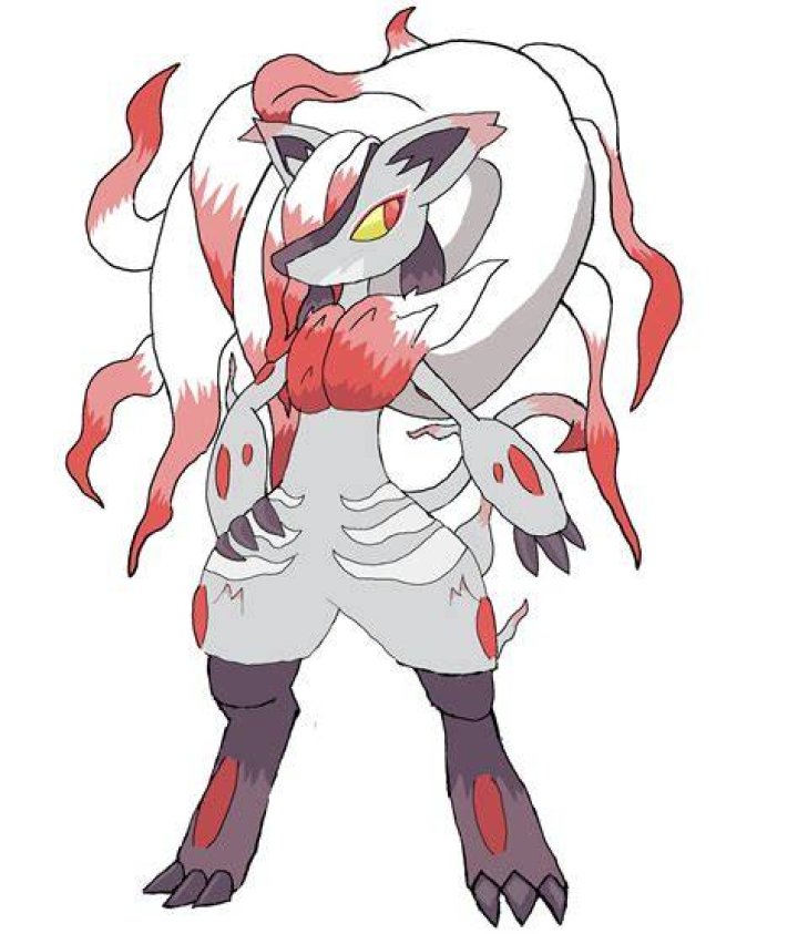 Lucario and Hisuian Zoroark Pokemon Scarlet & Violet battle screenshot.