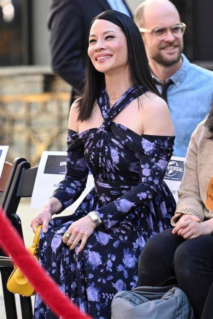 LUCY LIU at James Hong Hand and Foot Imprinting Ceremony in Hollywood