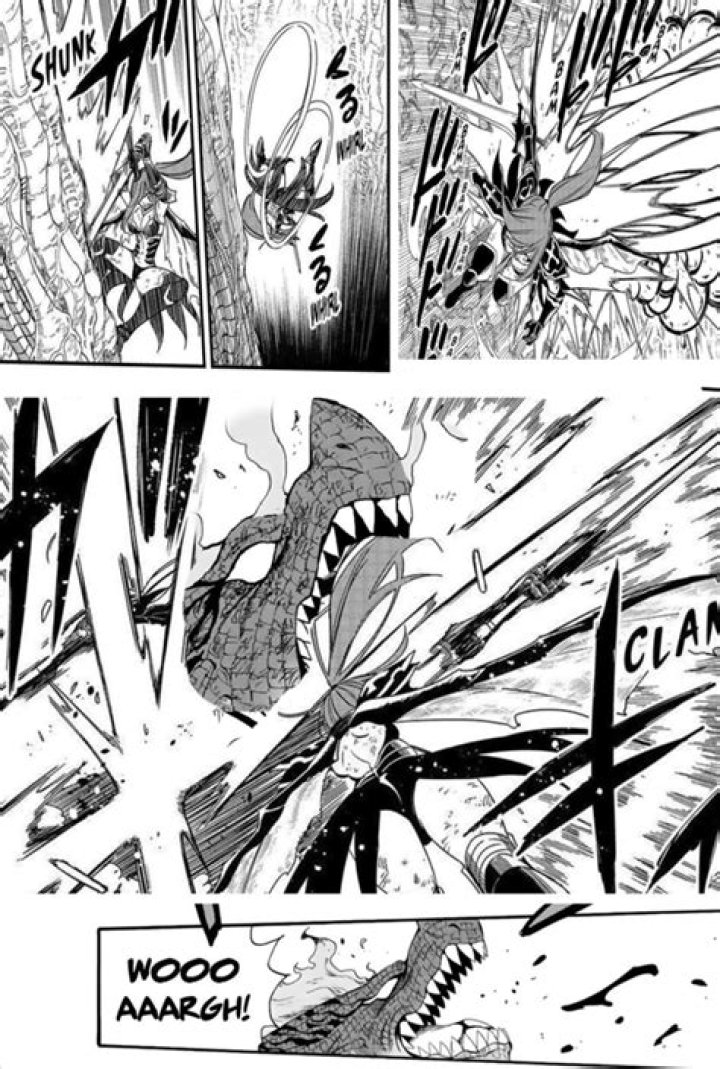 manga spoilers! manga panel of Mikaela as the demon of Yuu's sword Mika