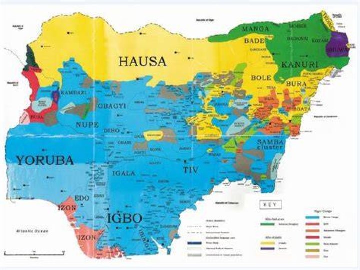 Map of Nigeria showing various ethnic group Download Scientific Diagram