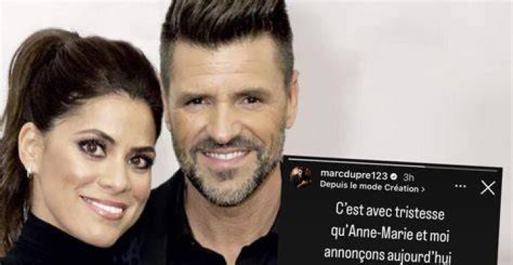 Marc Dupré annonce sa séparation avec AnneMarie Angélil