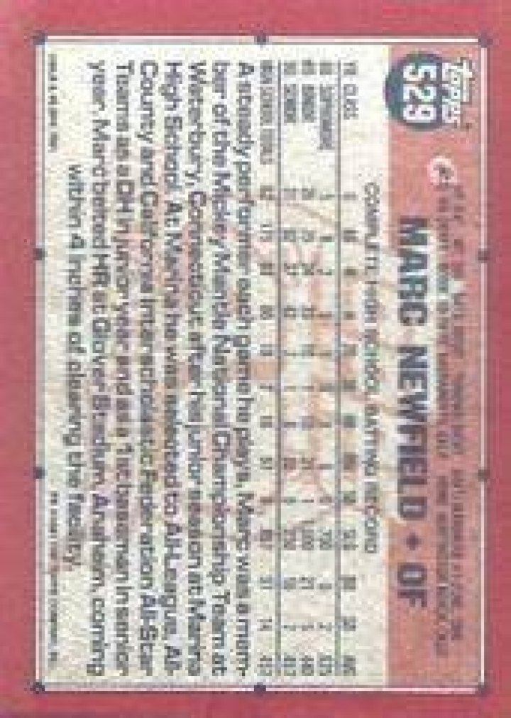 Marc Newfield 529 Prices 1991 Topps Tiffany Baseball Cards