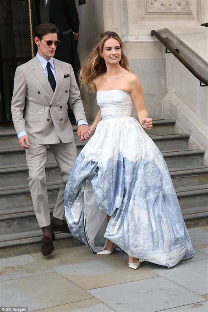 Matt Smith and Lily James take stroll around the Big Apple