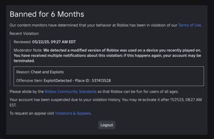 meiashes ban reason