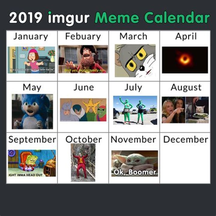 Meme Calendar Complete Meme calendar, Memes, Funny pictures