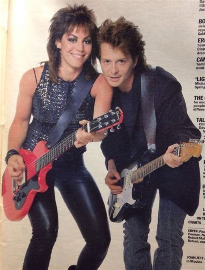 Michael J. Fox & Joan Jett Joan jett, Michael j, Michael j fox