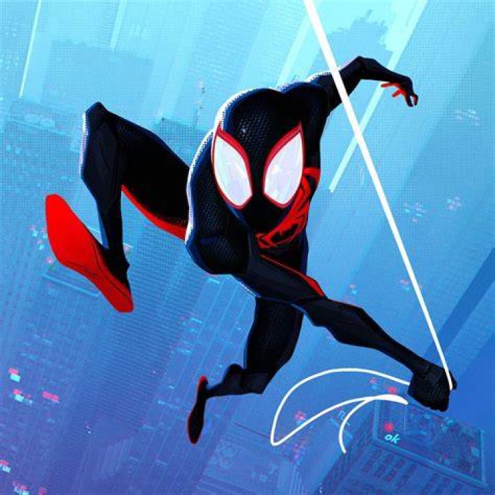 miles morales in a spider-man cutscene