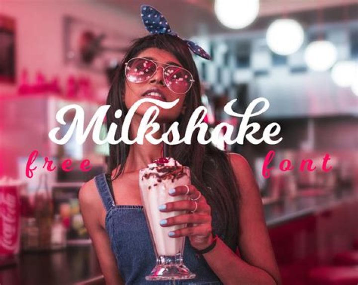 Milkshake font glyphs dasexxx
