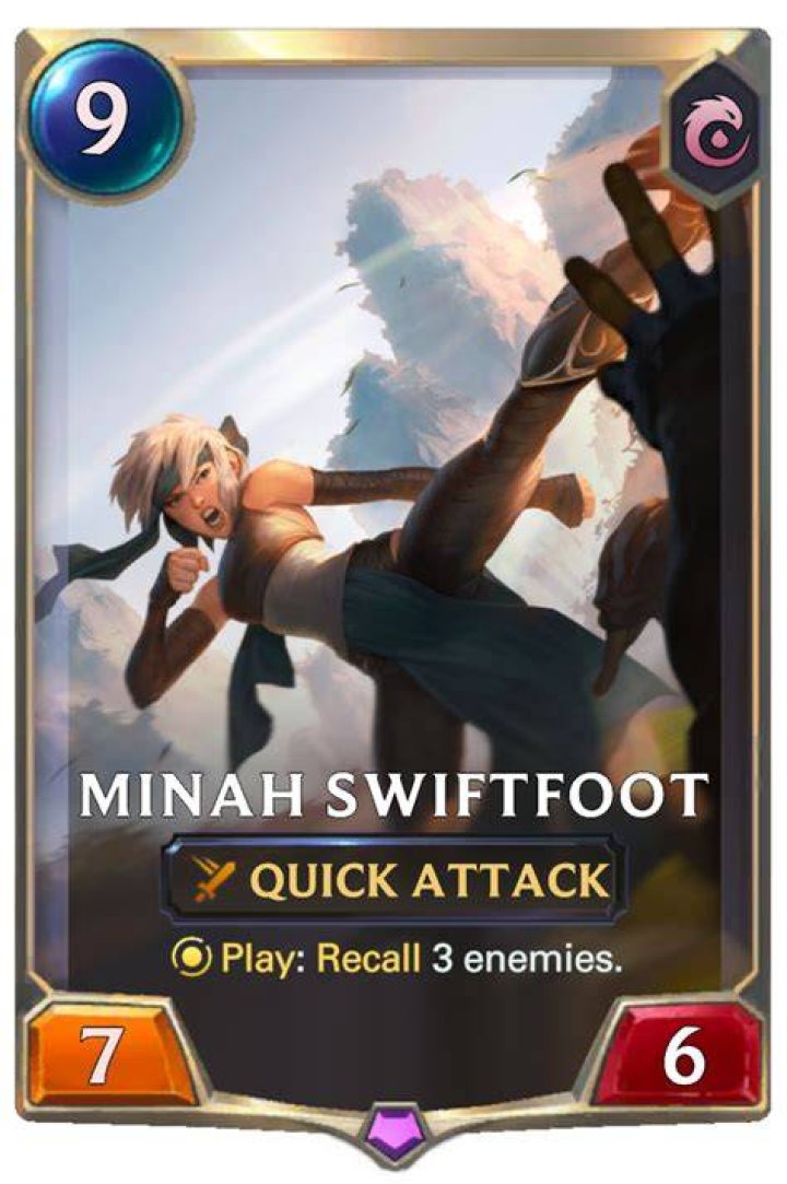 Minah Swiftfoot in Legends of Runeterra