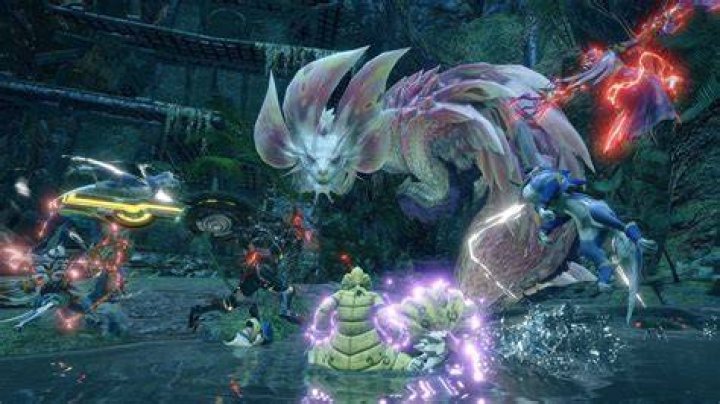 Monster Hunter Rise screenshot showing a player mounting a monster