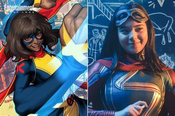 Ms Marvel sat at a table showing her powers
