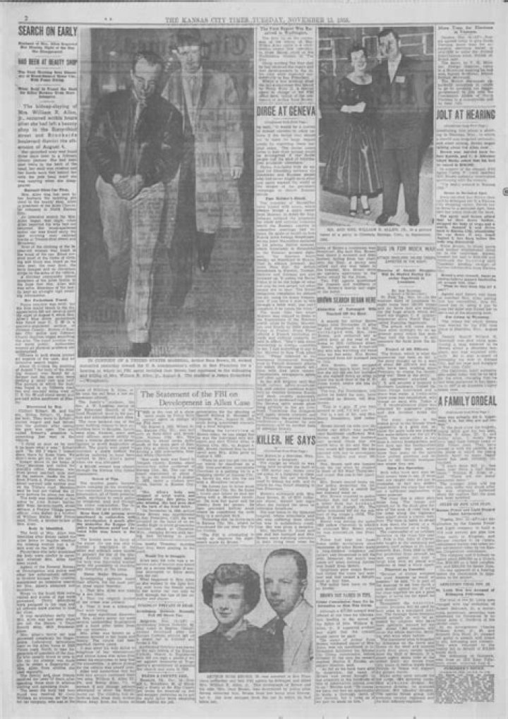 Murder of Wilma Allen, wife of Bill Allen Sr, owner of Bill Allen
