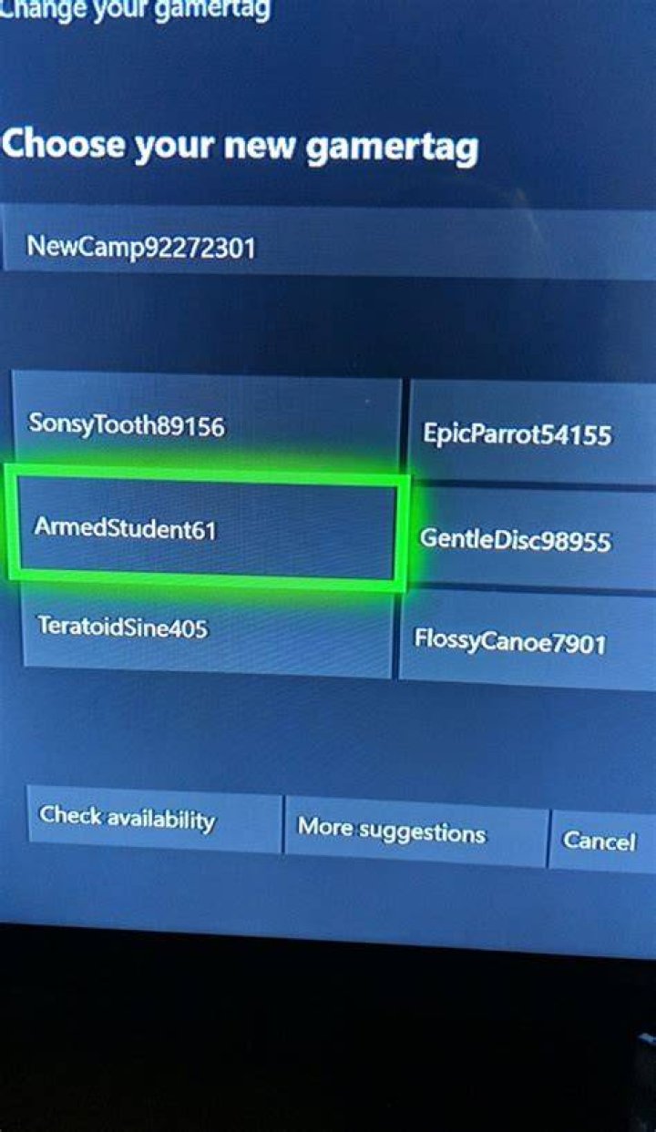 My Xbox trying to suggest gamertags Meme Guy