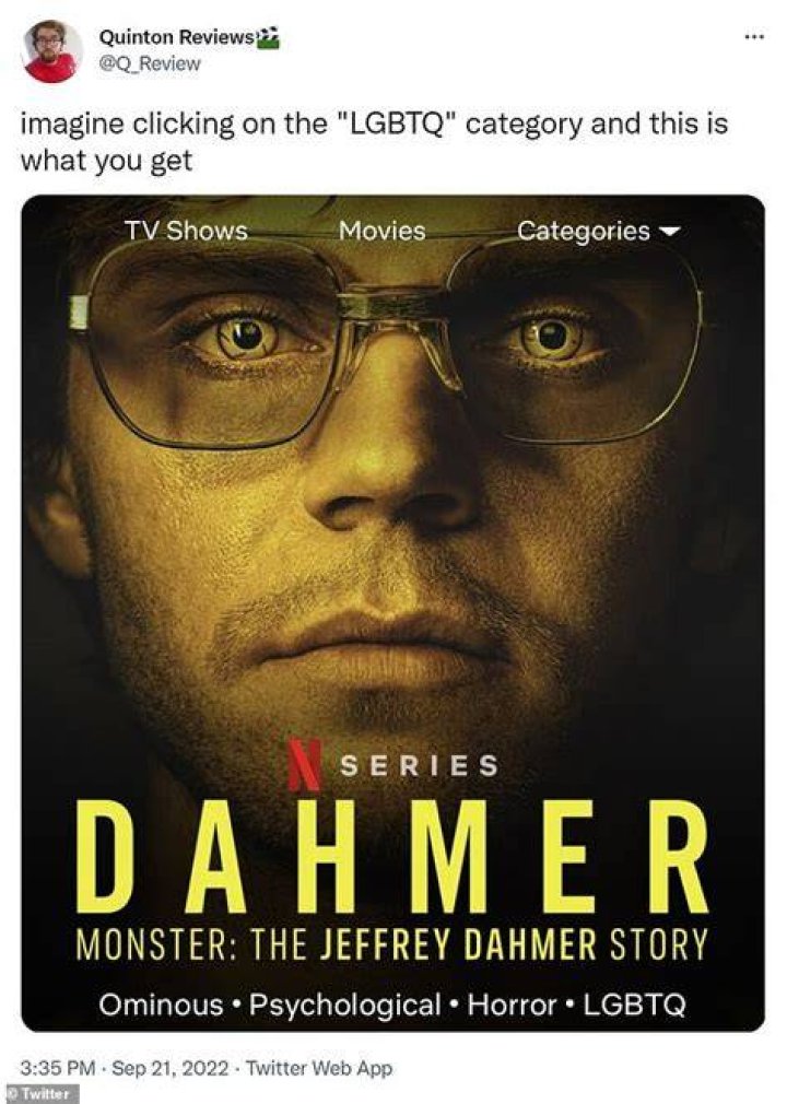 Netflix Removed the LGBTQ Label from Monster The Jeffrey Dahmer Story