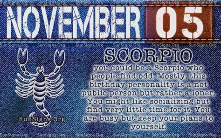 November 5 Birthday Horoscope Personality Sun Signs