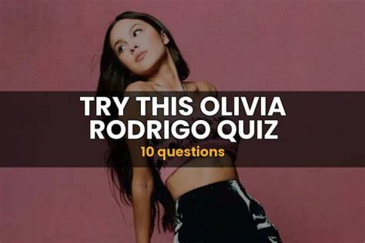 Olivia Rodrigo Quiz Tune Quizzes