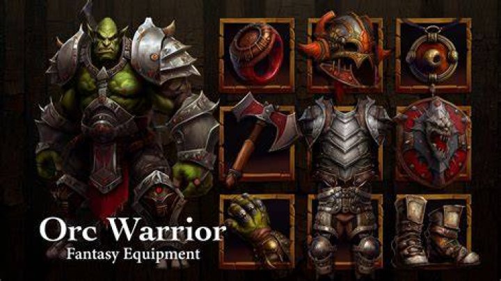 Orc warrior in the WoW customization screen