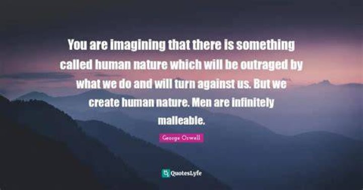 Orwell Quote &ldquo;You are imagining that there is something called