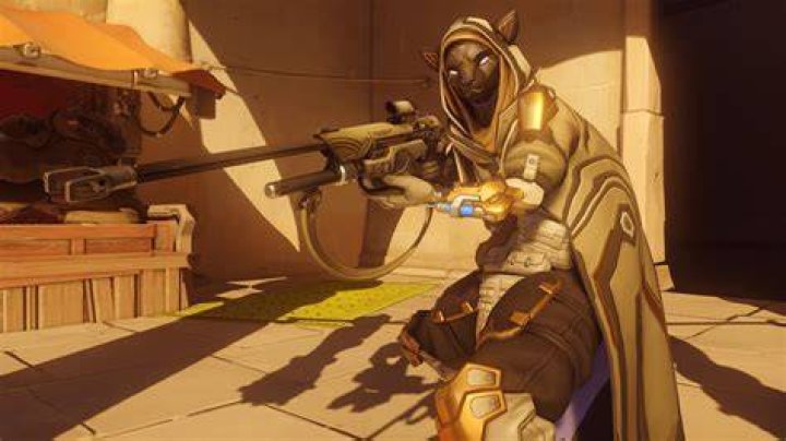 overwatch bastet ana kneeling