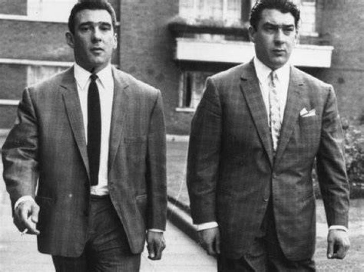 Pictured The Kray twins on the day of Reggie's marriage to Francis