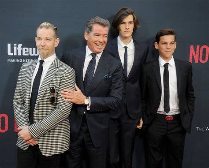 Pierce Brosnan sons the actor&rsquo;s son Christopher Brosnan seen in London