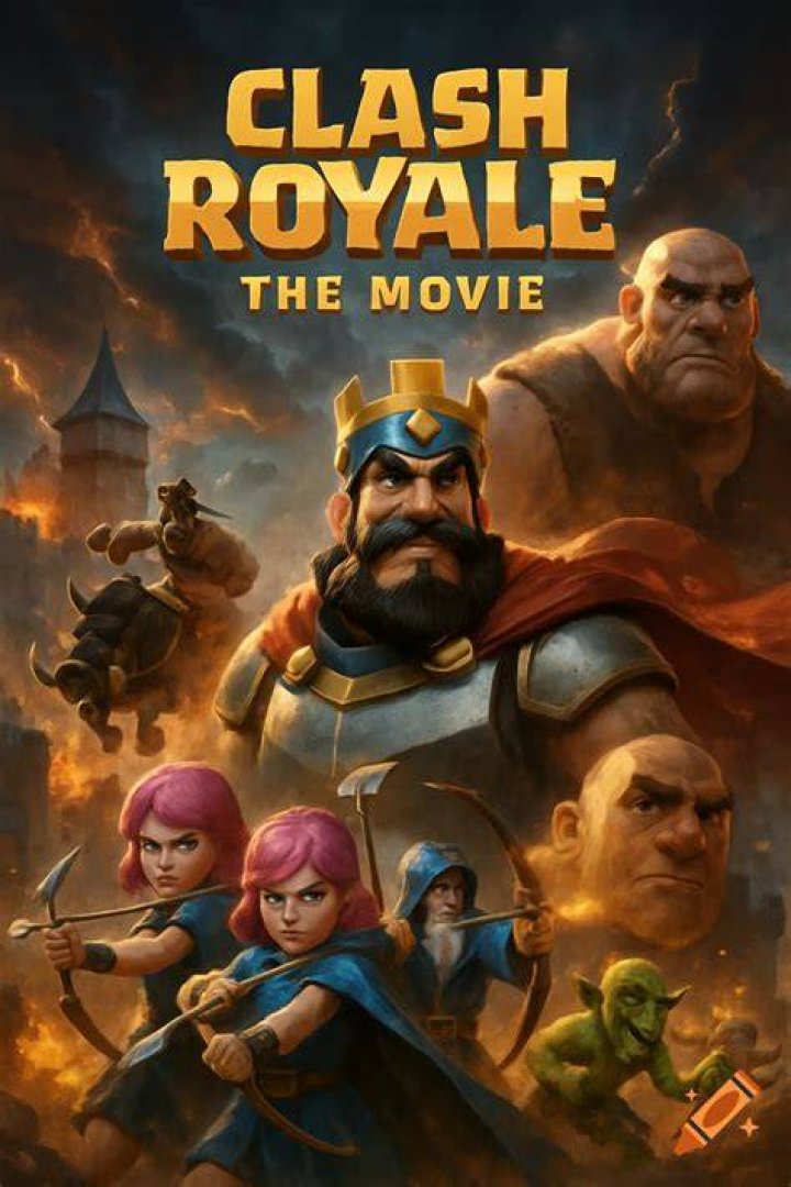 poster for Clash Royale featuring the king