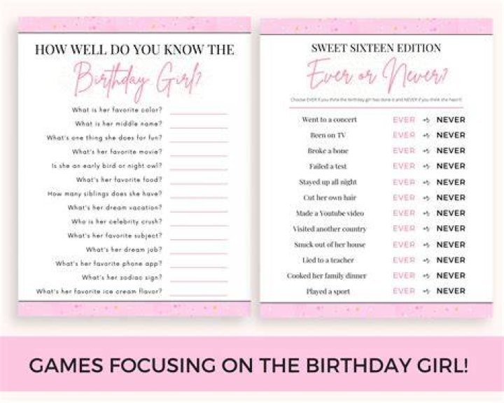 Printable Sweet 16 Games
