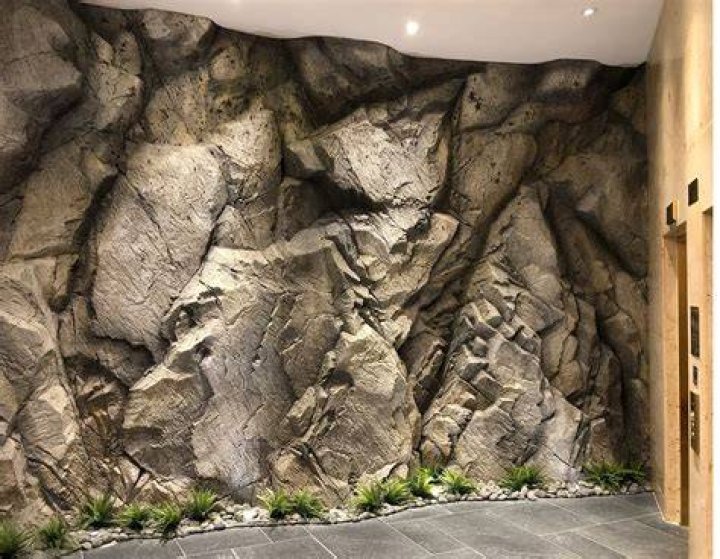 Reality House rock wall