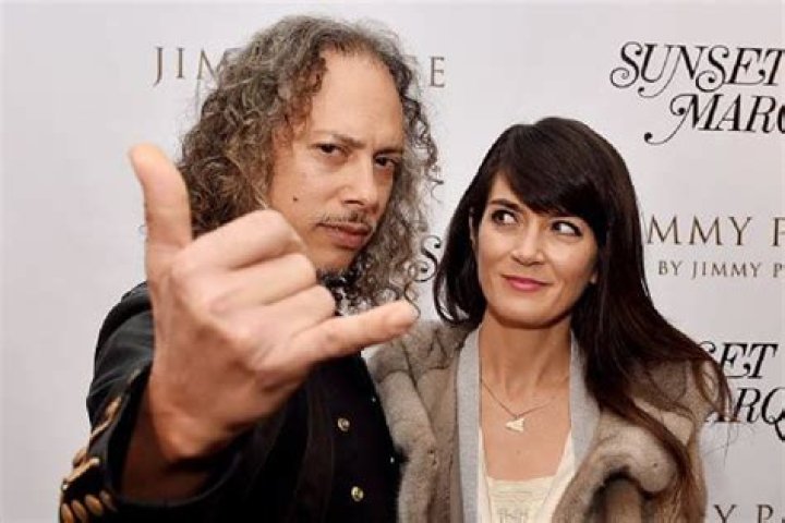 Rebecca Hammett and Kirk Hammett Kirk hammett, Kirk metallica, Kirk