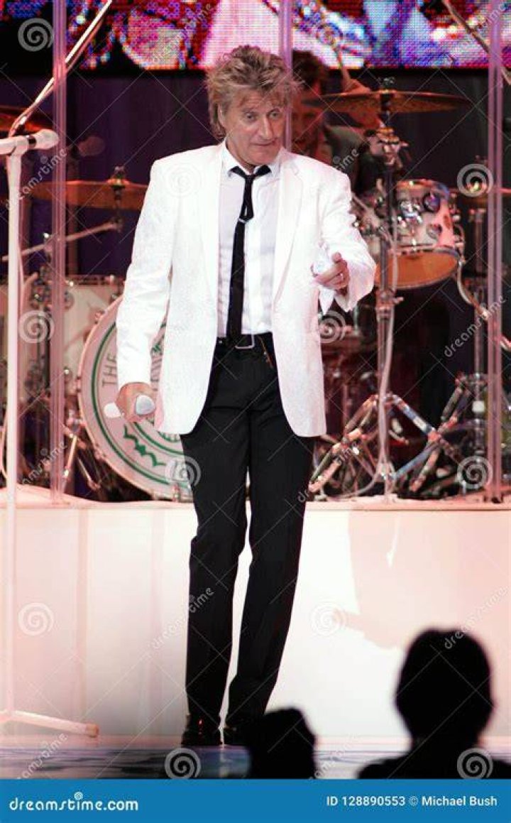 Rod Stewart performs concert at the San Diego Sports Arena in 1979