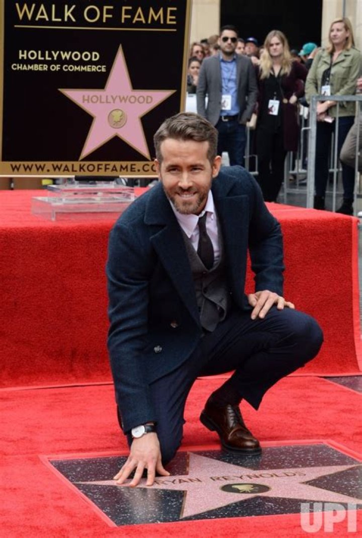 Ryan Reynolds Receives His Hollywood Walk Of Fame Star With His Whole
