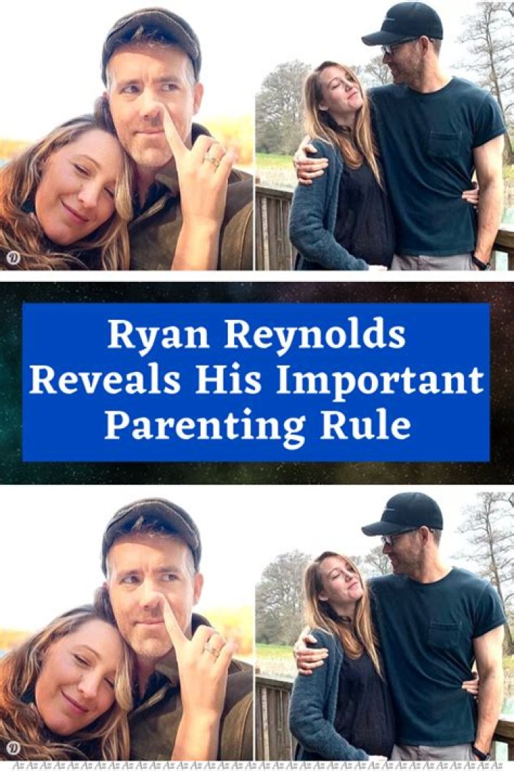 Ryan Reynolds Reveals His Important Parenting Rule