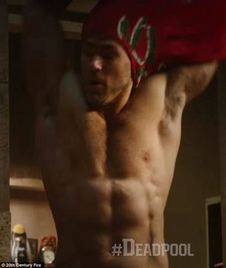 Ryan Reynolds rips off his shirt in new Deadpool trailer during The